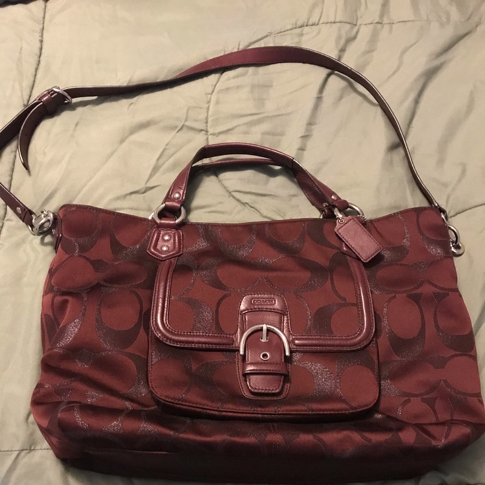 Coach Signature Satchel Tote like new